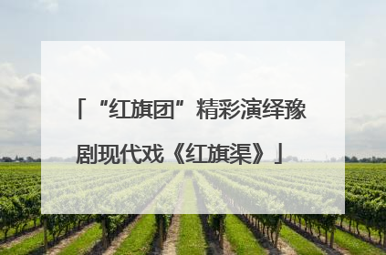 “红旗团”精彩演绎豫剧现代戏《红旗渠》