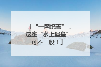 “一网统管”，这座“水上堡垒”可不一般！