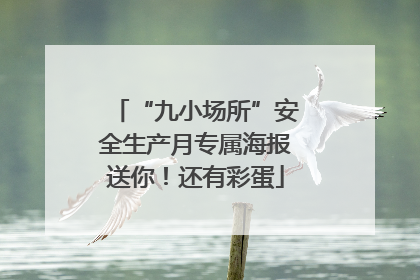 “九小场所”安全生产月专属海报送你！还有彩蛋
