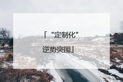 “定制化” 逆势突围