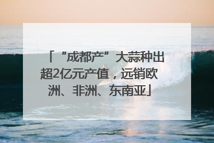 “成都产”大蒜种出超2亿元产值，远销欧洲、非洲、东南亚