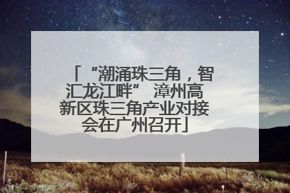 “潮涌珠三角，智汇龙江畔” 漳州高新区珠三角产业对接会在广州召开