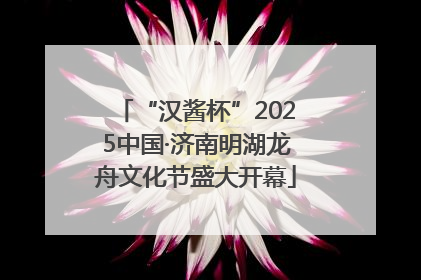 “汉酱杯”2025中国·济南明湖龙舟文化节盛大开幕