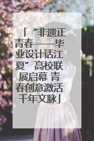 “非遗正青春——毕业设计话江夏”高校联展启幕 青春创意激活千年文脉