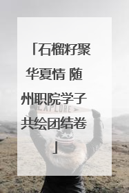 石榴籽聚华夏情 随州职院学子共绘团结卷