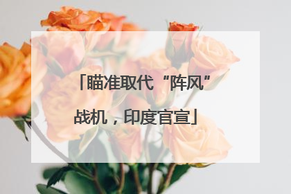 瞄准取代“阵风”战机，印度官宣