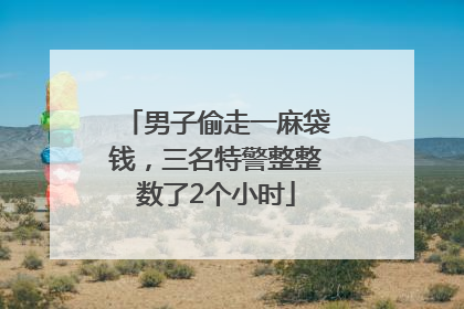 男子偷走一麻袋钱，三名特警整整数了2个小时