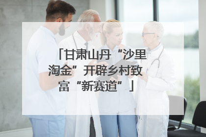 甘肃山丹“沙里淘金”开辟乡村致富“新赛道”