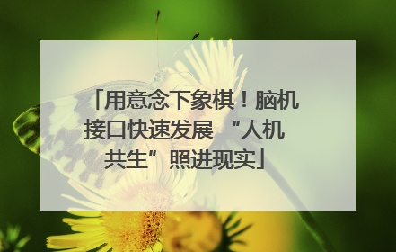 用意念下象棋！脑机接口快速发展 “人机共生”照进现实