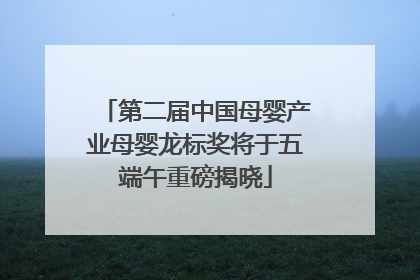 第二届中国母婴产业母婴龙标奖将于五端午重磅揭晓