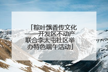 粽叶飘香传文化——开发区不动产联合李太屯社区举办特色端午活动
