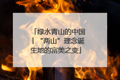 绿水青山的中国丨“两山”理念诞生地的富美之变