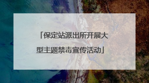 保定站派出所开展大型主题禁毒宣传活动