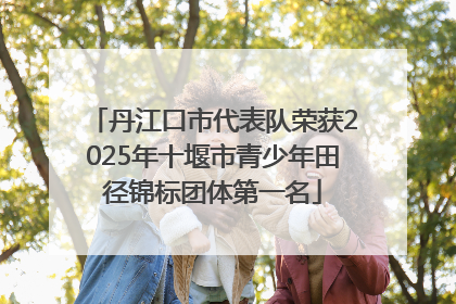 丹江口市代表队荣获2025年十堰市青少年田径锦标团体第一名