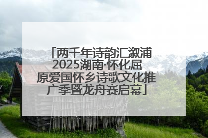 两千年诗韵汇溆浦 2025湖南·怀化屈原爱国怀乡诗歌文化推广季暨龙舟赛启幕