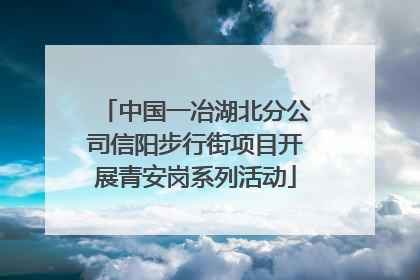 中国一冶湖北分公司信阳步行街项目开展青安岗系列活动