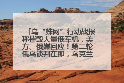 乌“蛛网”行动战报称摧毁大量俄军机，美方、俄媒回应！第二轮俄乌谈判在即，乌克兰提出三大诉求