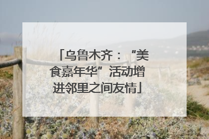 乌鲁木齐：“美食嘉年华”活动增进邻里之间友情