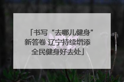 书写“去哪儿健身”新答卷 辽宁持续增添全民健身好去处