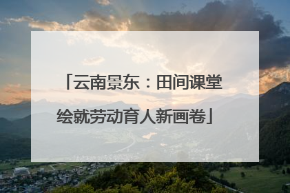 云南景东：田间课堂绘就劳动育人新画卷