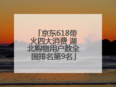 京东618带火四大消费 湖北购物用户数全国排名第9名