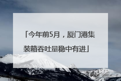 今年前5月，厦门港集装箱吞吐量稳中有进