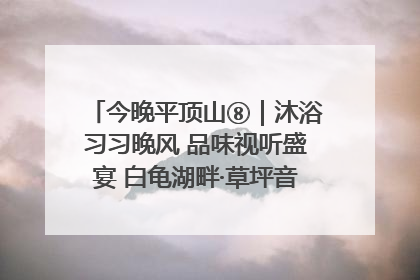 今晚平顶山⑧｜沐浴习习晚风 品味视听盛宴 白龟湖畔·草坪音乐会激情上演
