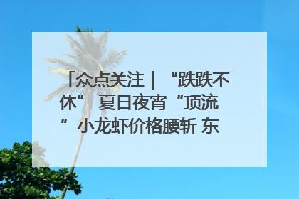 众点关注｜“跌跌不休” 夏日夜宵“顶流”小龙虾价格腰斩 东营人的快乐来了