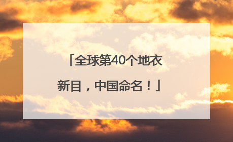 全球第40个地衣新目，中国命名！