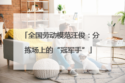 全国劳动模范汪俊：分拣场上的“冠军手”