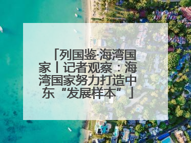列国鉴·海湾国家丨记者观察：海湾国家努力打造中东“发展样本”