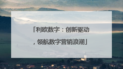 利欧数字：创新驱动，领航数字营销浪潮