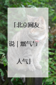 北京网友说｜燃气与人气
