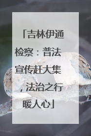 吉林伊通检察：普法宣传赶大集，法治之行暖人心
