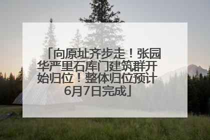 向原址齐步走！张园华严里石库门建筑群开始归位！整体归位预计6月7日完成