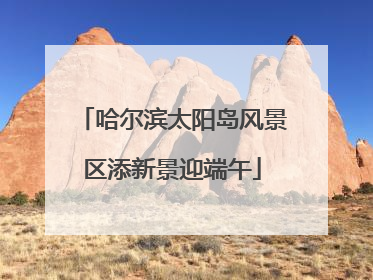 哈尔滨太阳岛风景区添新景迎端午