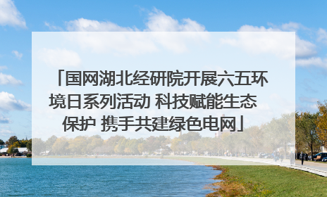 国网湖北经研院开展六五环境日系列活动 科技赋能生态保护 携手共建绿色电网