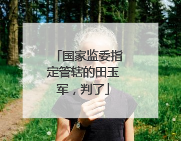 国家监委指定管辖的田玉军，判了
