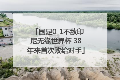 国足0-1不敌印尼无缘世界杯 38年来首次败给对手