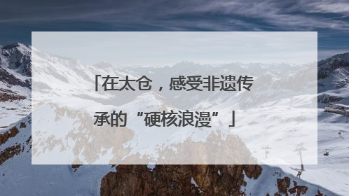 在太仓，感受非遗传承的“硬核浪漫”