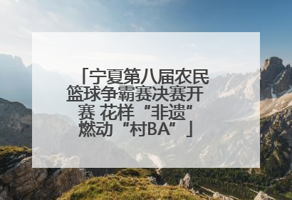 宁夏第八届农民篮球争霸赛决赛开赛 花样“非遗”燃动“村BA”