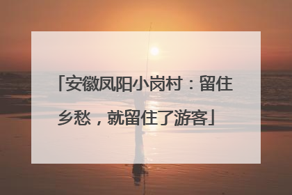 安徽凤阳小岗村：留住乡愁，就留住了游客