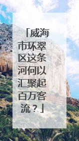 威海市环翠区这条河何以汇聚起百万客流？