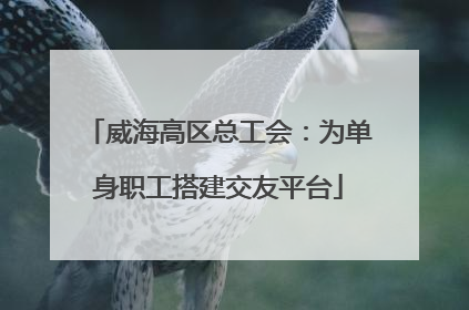 威海高区总工会：为单身职工搭建交友平台