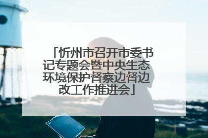 忻州市召开市委书记专题会暨中央生态环境保护督察边督边改工作推进会