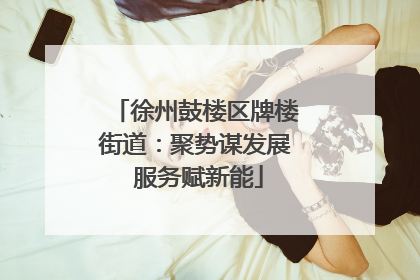 徐州鼓楼区牌楼街道：聚势谋发展 服务赋新能