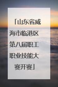 山东省威海市临港区第八届职工职业技能大赛开赛