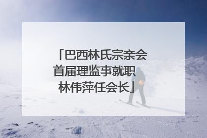 巴西林氏宗亲会首届理监事就职 林伟萍任会长