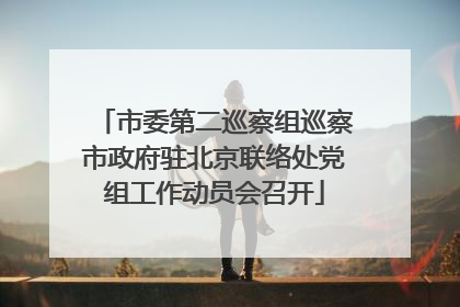 市委第二巡察组巡察市政府驻北京联络处党组工作动员会召开