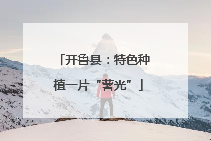开鲁县：特色种植一片“薯光”